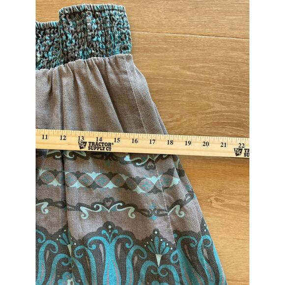 COPY - Free People skirt Boho festival hippy linen blend M fairy core peasant - Picture 6 of 8